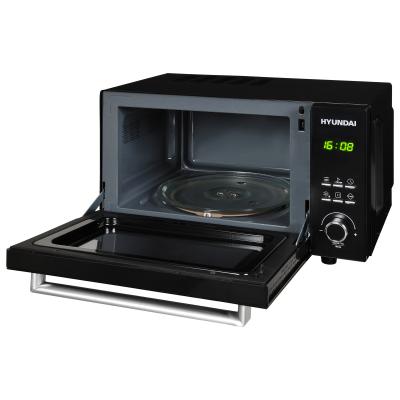 Микроволновая печь HYUNDAI HYM-D2073 черный  [800w /23л /электрон /дв. откидная] — фото 3
