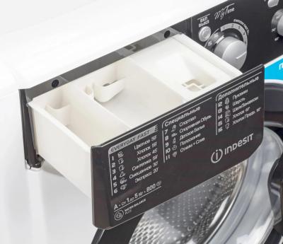 Стиральная машина фронтальная INDESIT EWSB 5085 BK CIS белый/черный — фото 8
