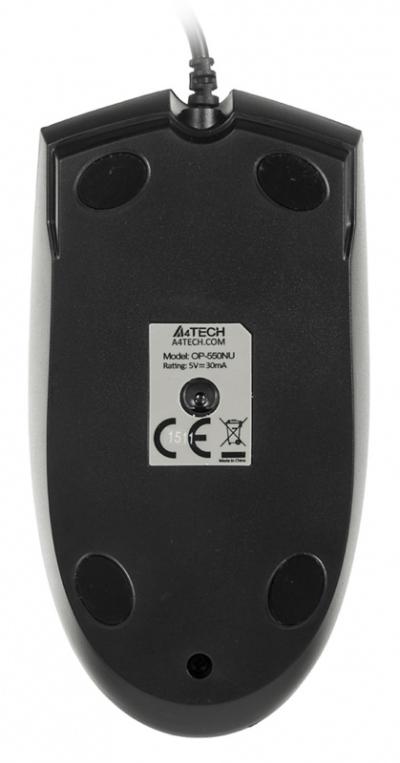 Мышь A4Tech V-Track Padless OP-550NU черный оптическая (1000dpi) USB (3but) — фото 2