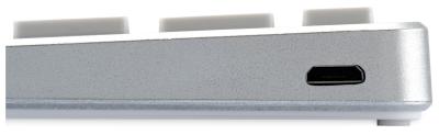 Клавиатура OKLICK 855S серебристый USB беспроводная BT/Radio slim Multimedia (1696464) — фото 10