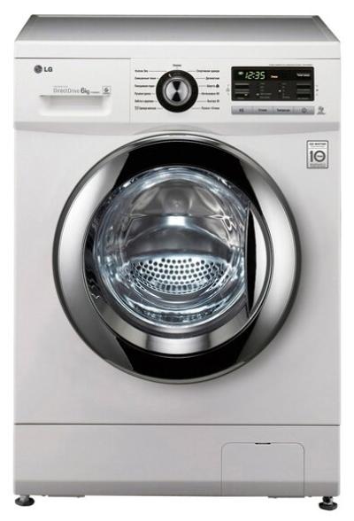 Стиральная машина фронтальная LG F1096ND3 белый/хром — фото 1