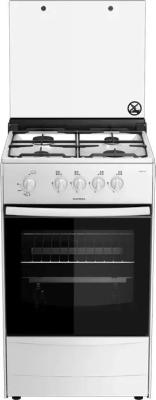 Плита газовая DARINA 1B GM441 002 W белый (метал.крышка,реш.сталь) — фото 1