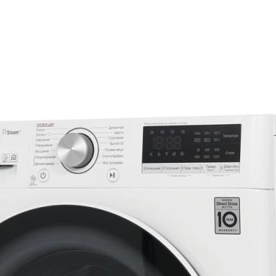 Стиральная машина фронтальная LG F2V5HS1W белый/черный (7кг, пар,AIDD) — фото 2