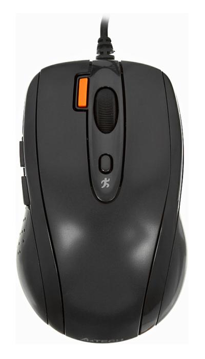 Мышь A4 V-Track Padless N-70FX черный оптическая (1600dpi) USB для ноутбука — фото 1
