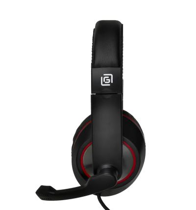 Наушники с микрофоном OKLICK HS-L390G DRAGON черный/красный 1.8м мониторные оголовье (JD-728S) — фото 11