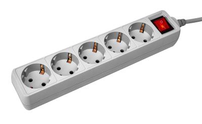 Сетевой фильтр PC PET AP01006-E-GR 1.8м (5 розеток) серый — фото 2