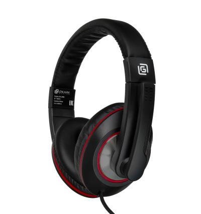 Наушники с микрофоном OKLICK HS-L390G DRAGON черный/красный 1.8м мониторные оголовье (JD-728S) — фото 9