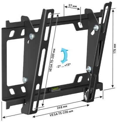 Кронштейн HOLDER LCD-T2627-B черный — фото 2
