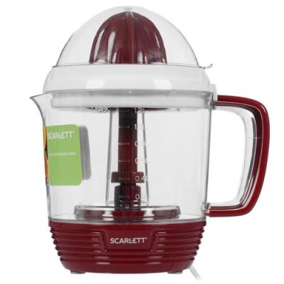 Соковыжималка SCARLETT SC-JE50C08 белый/красный для цитрусовых — фото 1