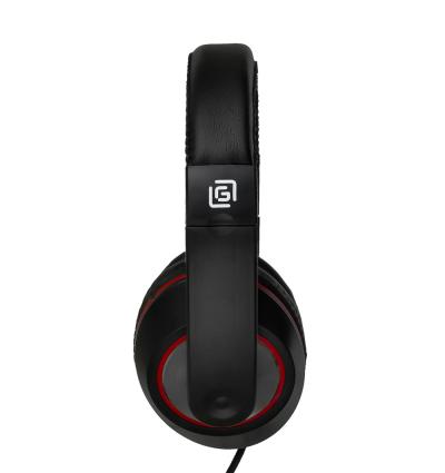 Наушники с микрофоном OKLICK HS-L390G DRAGON черный/красный 1.8м мониторные оголовье (JD-728S) — фото 12