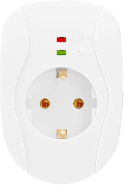 Сетевой фильтр BURO 100SH-Plus-W (1 розетка) белый (коробка) — фото 1