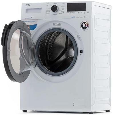 Стиральная машина фронтальная BEKO WSPE7H616W белый/черный (7,5 кг, пар, инвертор) — фото 2