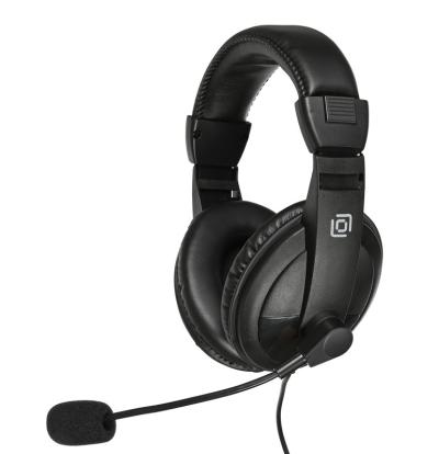 Наушники с микрофоном OKLICK HS-M137V черный 1.8м мониторные оголовье (614046) — фото 1