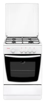 Плита газовая GEFEST 1200 С7 К38 белый (г/к конфорок,металлическая крышка, реш.сталь)
