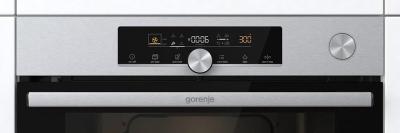 Духовой шкаф электрический GORENJE BPSA6747A08X нерж/черн (сенс.диспл, телескоп, пар, термощуп) — фото 4