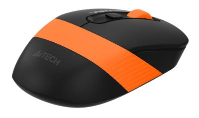Мышь A4Tech Fstyler FG10S черный/оранжевый оптическая (2000dpi) silent беспроводная USB (4but) — фото 4