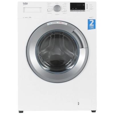 Стиральная машина фронтальная BEKO WSDN63512ZSW белый/серебро (6кг, пар)
