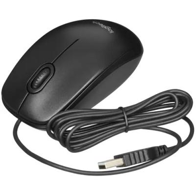 Мышь LOGITECH B100 черный оптическая (800dpi) USB (2but) (910-006605) — фото 3