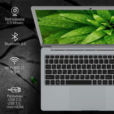 Ноутбук 15.6" DIGMA EVE 15 P418 [NCN154BXW01] IPS FHD/Cel N4020C/4Gb/eMMC128Gb/Intel UHD Graphics 600/Win 11 Home серый — фото 12