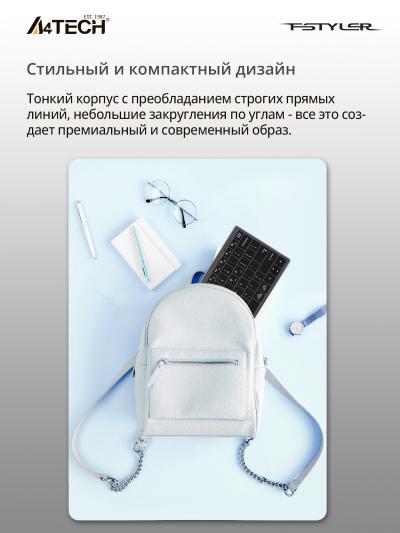 Клавиатура A4Tech Fstyler FX51 серый USB slim Multimedia (FX51 GREY) — фото 5
