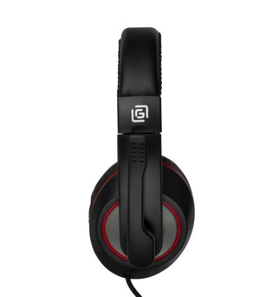 Наушники с микрофоном OKLICK HS-L390G DRAGON черный/красный 1.8м мониторные оголовье (JD-728S) — фото 10