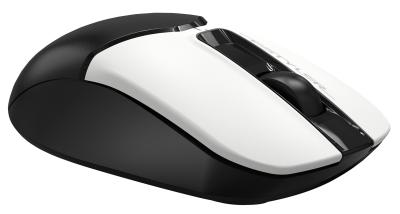 Мышь A4Tech Fstyler FB12 белый/черный оптическая (1200dpi) беспроводная BT/Radio USB (3but) (FB12 PANDA) — фото 9