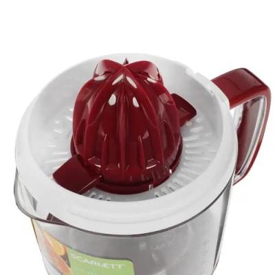 Соковыжималка SCARLETT SC-JE50C08 белый/красный для цитрусовых — фото 4