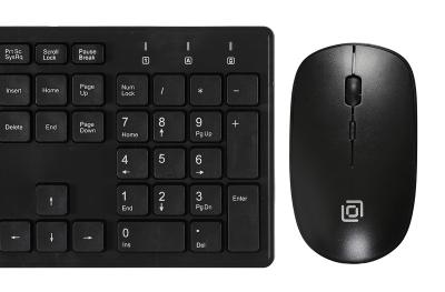 Клавиатура и мышь Oklick 240 M Multimedia Keyboard Black USB — фото 4