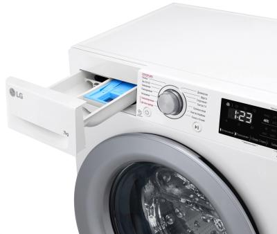 Стиральная машина фронтальная LG F2V3HS4W белый/серебристый (7кг, пар, дозагрузка) — фото 13