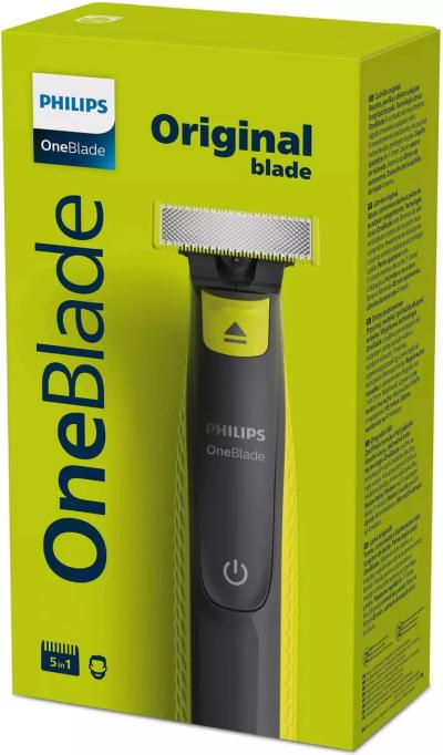 Триммер PHILIPS OneBlade QP2721/20 черный/лайм — фото 2
