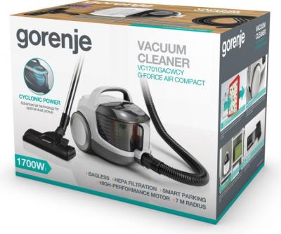 Пылесос GORENJE VC1701GACWCY белый — фото 4