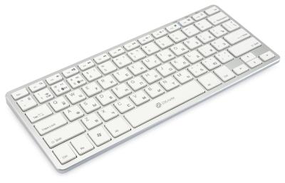 Клавиатура OKLICK 855S серебристый USB беспроводная BT/Radio slim Multimedia (1696464) — фото 6