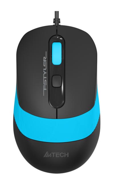 Мышь A4Tech Fstyler FM10 черный/синий оптическая (1600dpi) USB (4but) — фото 7