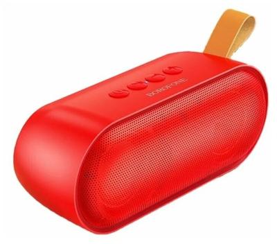Портативная колонка BOROFONE BR38 Free-flowing, Bluetooth, FM, TF card, USB, AUX, TWS, цвет: красный (1/30)(6941991108921) — фото 1