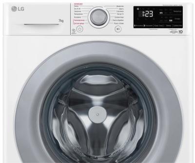 Стиральная машина фронтальная LG F2V3HS4W белый/серебристый (7кг, пар, дозагрузка) — фото 14