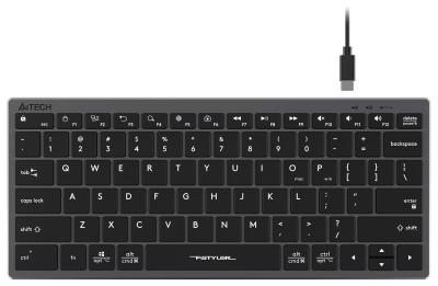 Клавиатура A4Tech Fstyler FX51 серый USB slim Multimedia (FX51 GREY) — фото 13