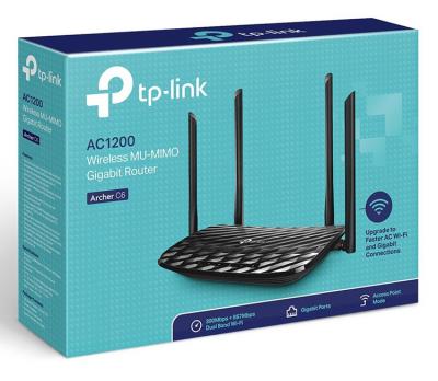 Маршрутизатор беспроводной TP-Link Archer C6 AC1200 10/100/1000BASE-TX черный — фото 4