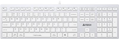 Клавиатура A4Tech Fstyler FX50 белый USB slim Multimedia (FX50 WHITE) — фото 1