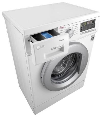 Стиральная машина фронтальная LG F1296HDS1 белый/серебро (пар) 7 кг — фото 6