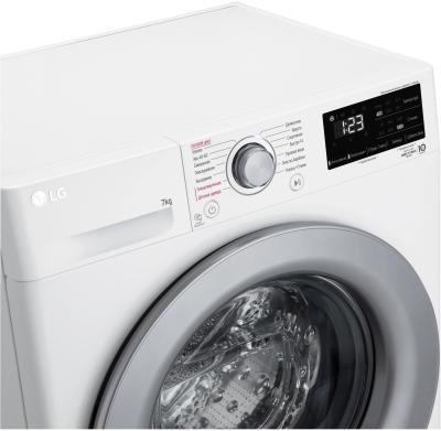 Стиральная машина фронтальная LG F2V3HS4W белый/серебристый (7кг, пар, дозагрузка) — фото 11
