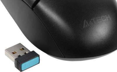 Мышь A4Tech Fstyler FB12 черный оптическая (1200dpi) беспроводная BT/Radio USB (3but) (FB12 BLACK) — фото 7