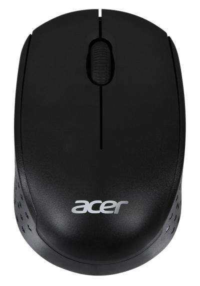 Мышь ACER OMR020 черный оптическая (1200dpi) беспроводная USB для ноутбука (3but) — фото 1