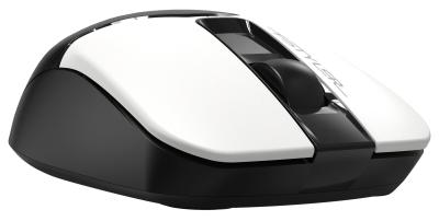 Мышь A4Tech Fstyler FB12 белый/черный оптическая (1200dpi) беспроводная BT/Radio USB (3but) (FB12 PANDA) — фото 11