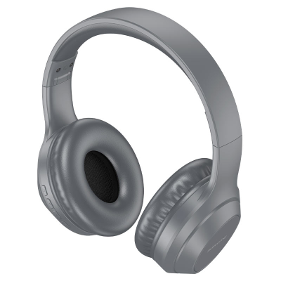 Наушники полноразмерные BOROFONE BO20 Player, беспроводные, bluetooth 5.3, AUX, серый (6974443387803)