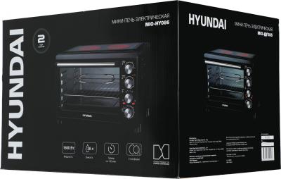 Мини-печь HYUNDAI MIO-HY086  (38л) 1600w /черный <КОНВЕКЦИЯ /2 КОНФОРКИ> — фото 12