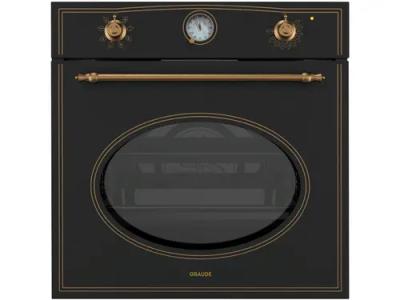 Духовой шкаф электрический GRAUDE BK 60.1 SM черный/бронза (ретро, аналог.таймер)