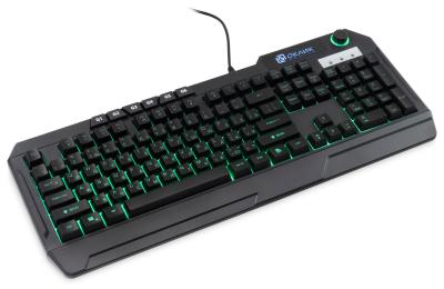 Клавиатура OKLICK 715G черный USB Multimedia for gamer LED (1680657) — фото 8