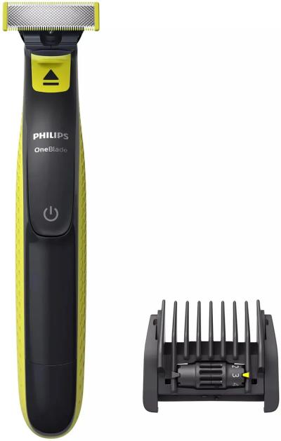 Триммер PHILIPS OneBlade QP2721/20 черный/лайм — фото 1
