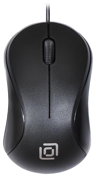 Мышь OKLICK 115S черный оптическая (800dpi) USB для ноутбука — фото 1
