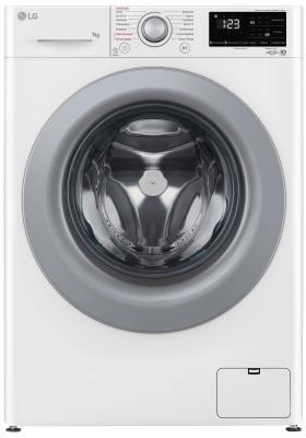 Стиральная машина фронтальная LG F2V3HS4W белый/серебристый (7кг, пар, дозагрузка) — фото 1